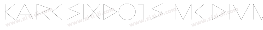KareSixDots Medium字体转换